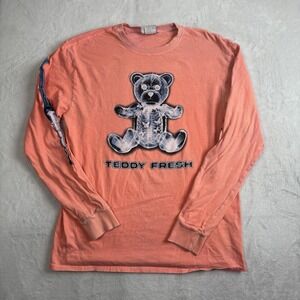 Teddy Fresh X-Ray Skeleton Peach Long Sleeve Graphic Shirt Men's Large